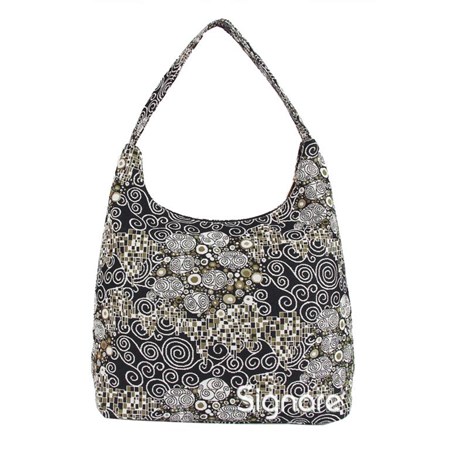 Hobo Bag "Klimt Black & White"